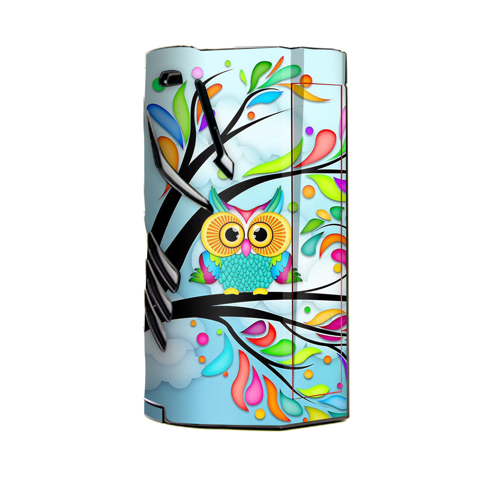  Colorful Artistic Owl In Tree  T-Priv 3 Smok Skin