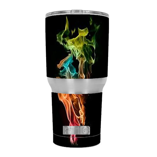  Color Cloud RTIC 30oz Tumbler Skin