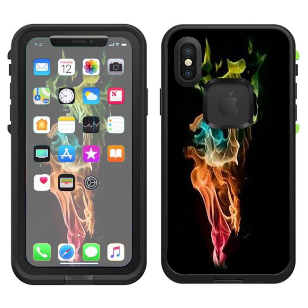  Color Cloud Lifeproof Fre Case iPhone X Skin