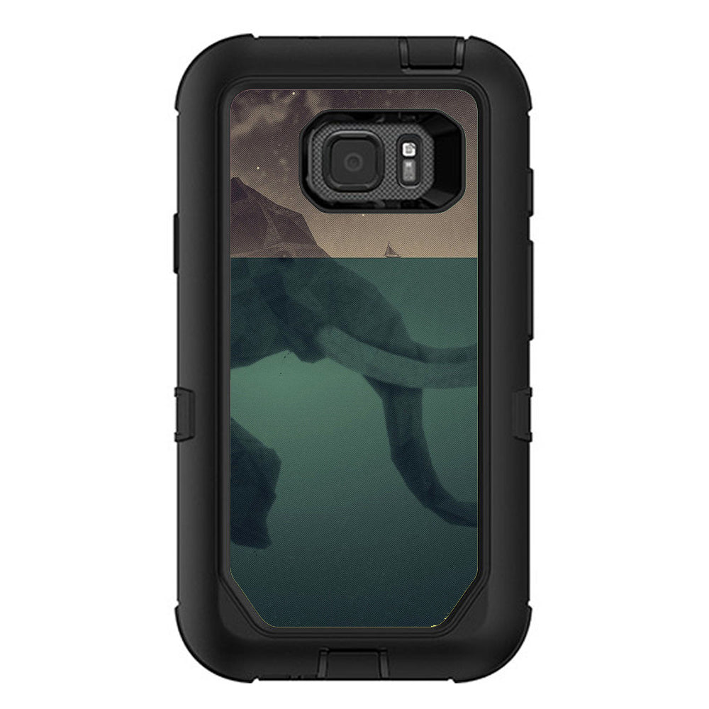  Elephant Trunk  Water Moon Otterbox Defender Samsung Galaxy S7 Active Skin