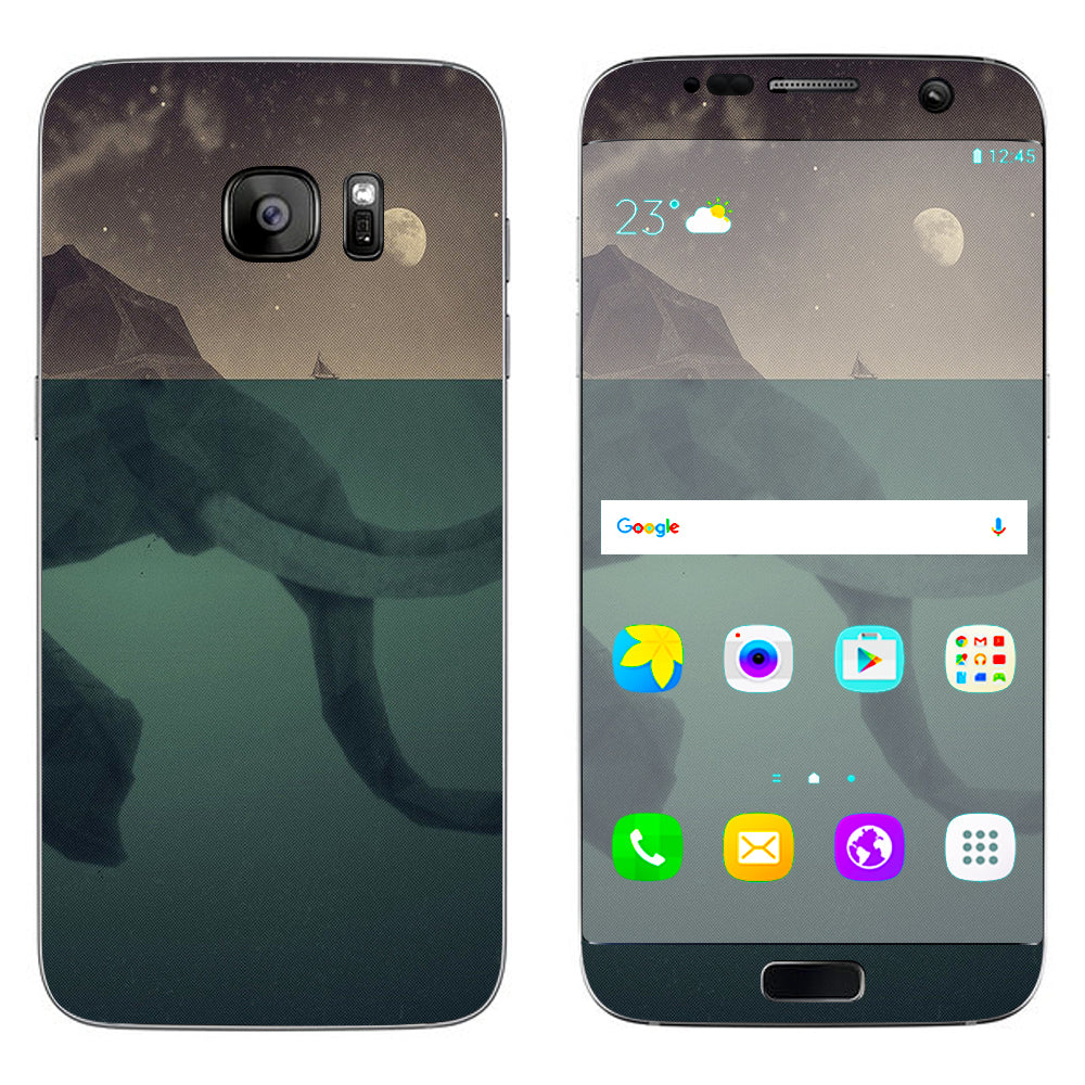  Elephant Trunk  Water Moon Samsung Galaxy S7 Edge Skin