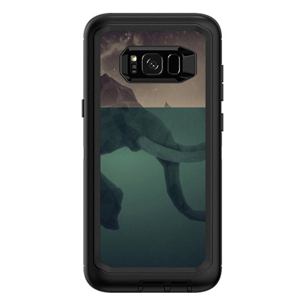  Elephant Trunk  Water Moon Otterbox Defender Samsung Galaxy S8 Plus Skin