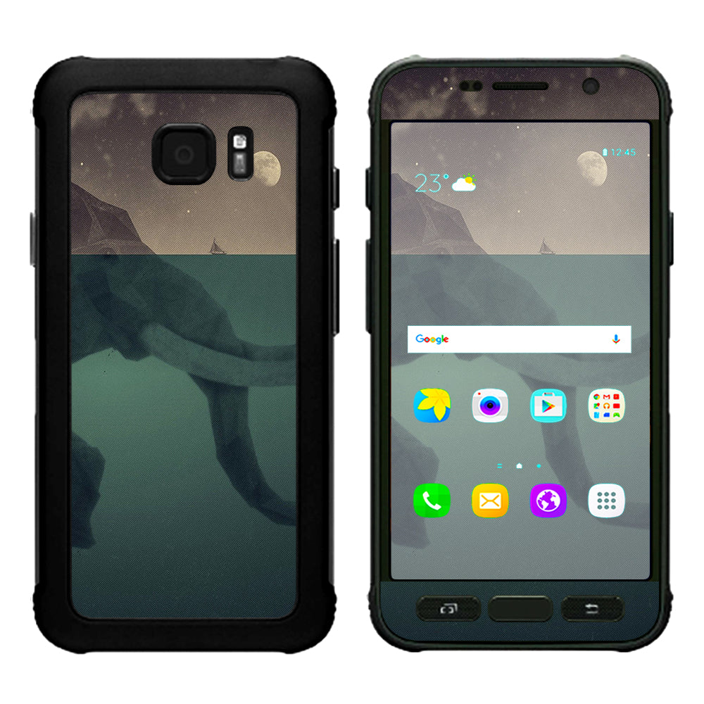  Elephant Trunk  Water Moon Samsung Galaxy S7 Active Skin