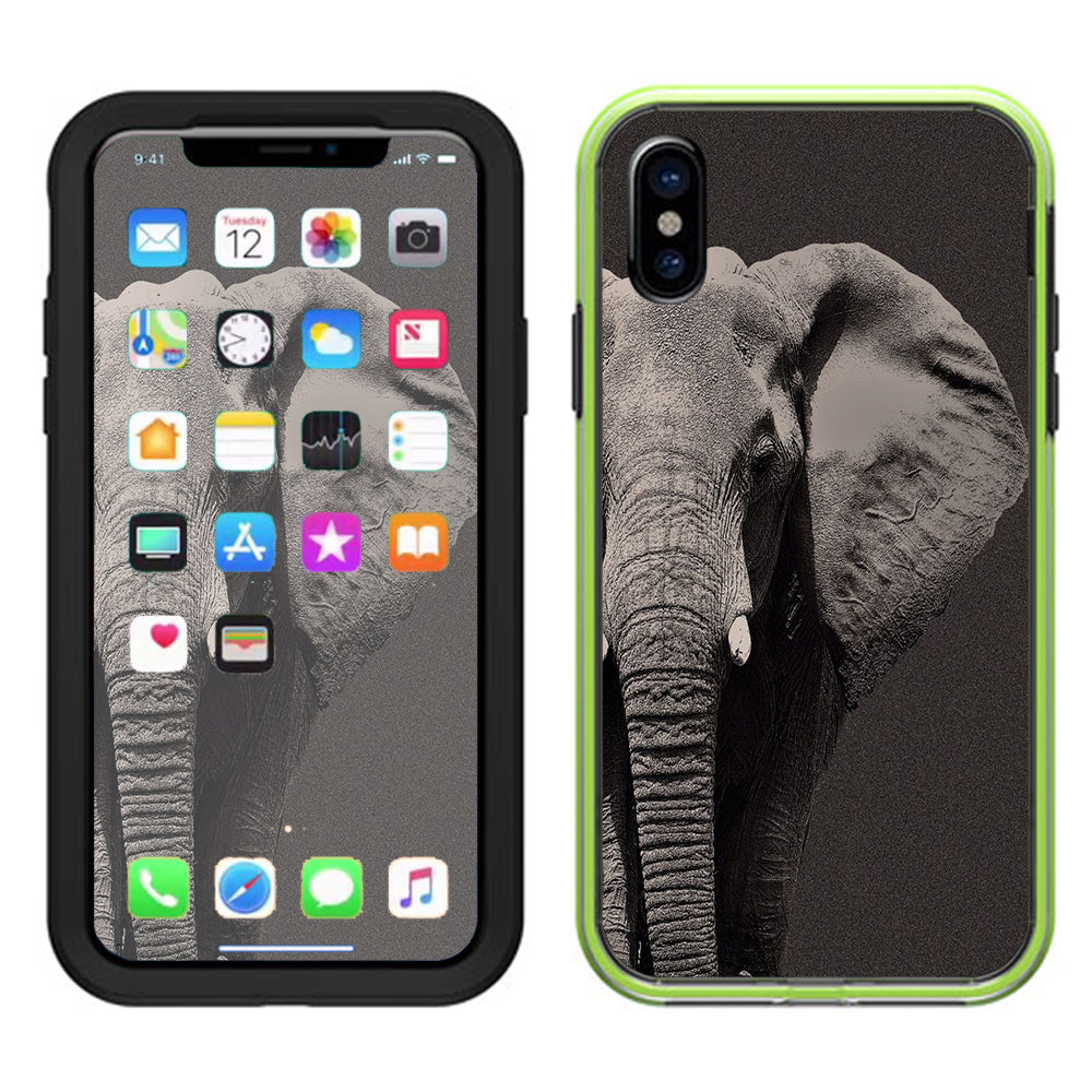  Close Up Of The Elephant Lifeproof Slam Case iPhone X Skin
