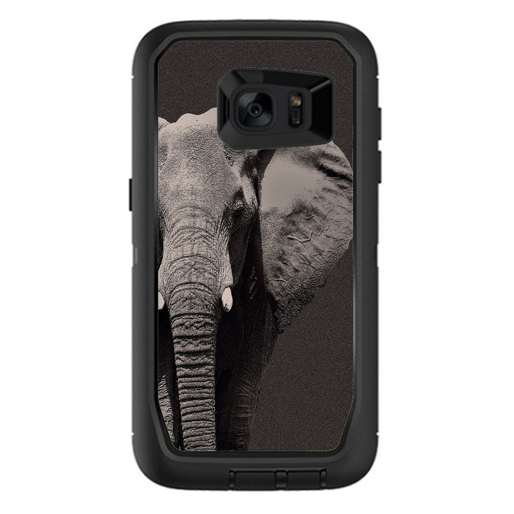  Close Up Of The Elephant Otterbox Defender Samsung Galaxy S7 Edge Skin