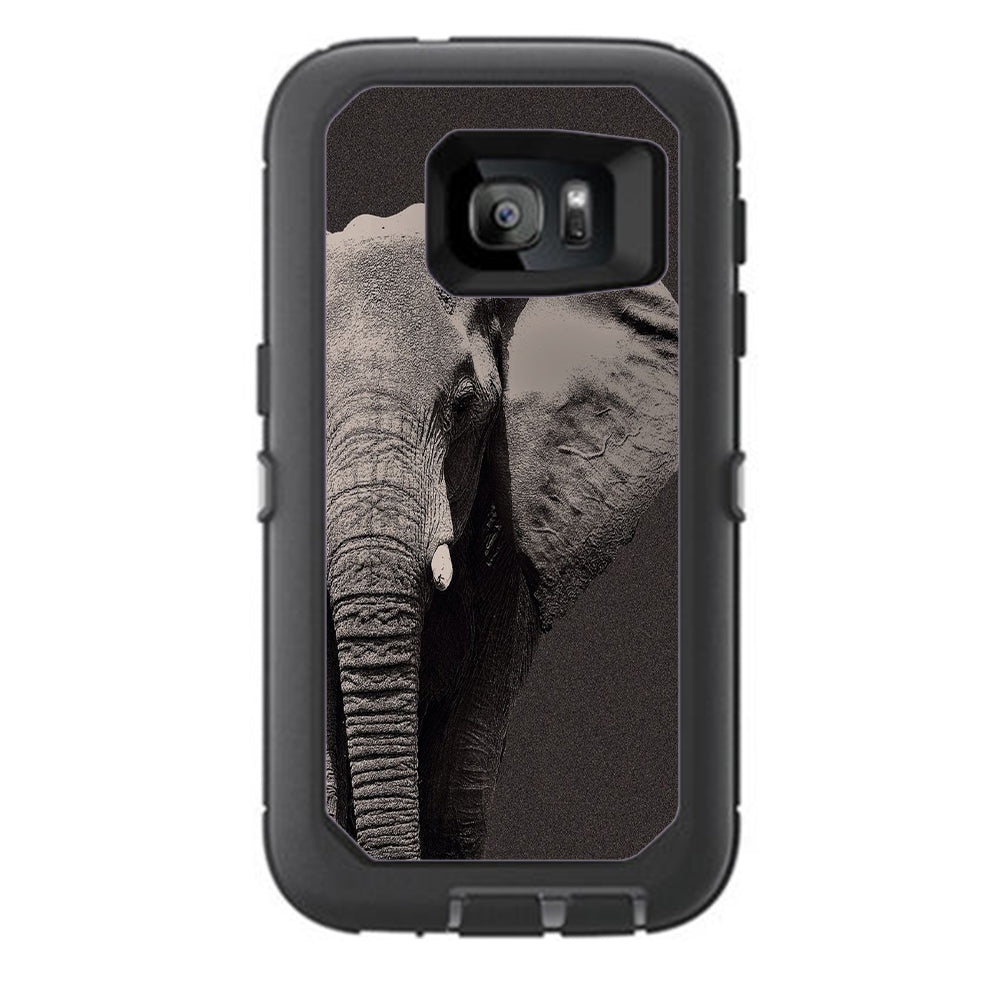  Close Up Of The Elephant Otterbox Defender Samsung Galaxy S7 Skin