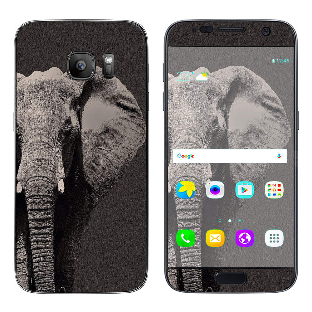  Close Up Of The Elephant Samsung Galaxy S7 Skin