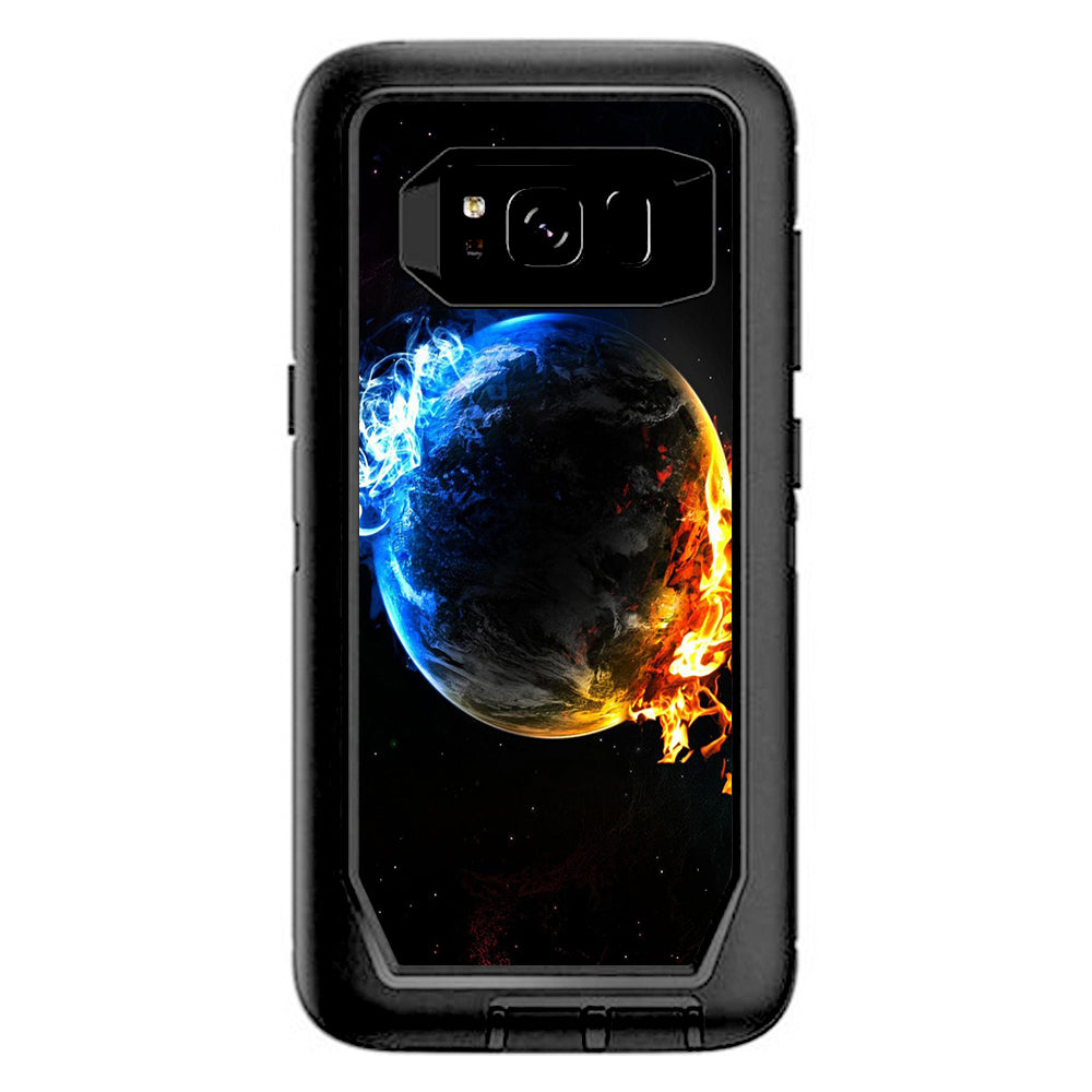  Fire Water Earth Scene Otterbox Defender Samsung Galaxy S8 Skin