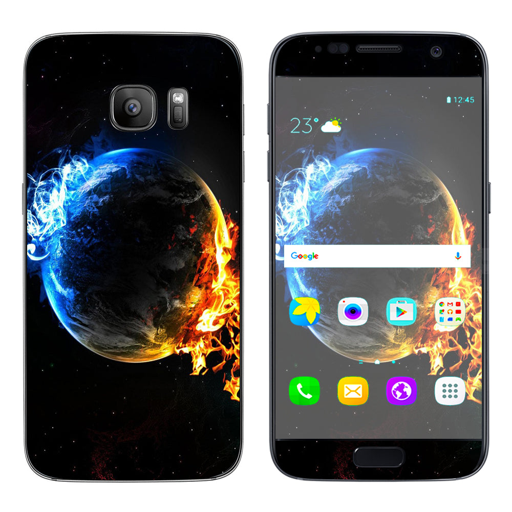  Fire Water Earth Scene Samsung Galaxy S7 Skin