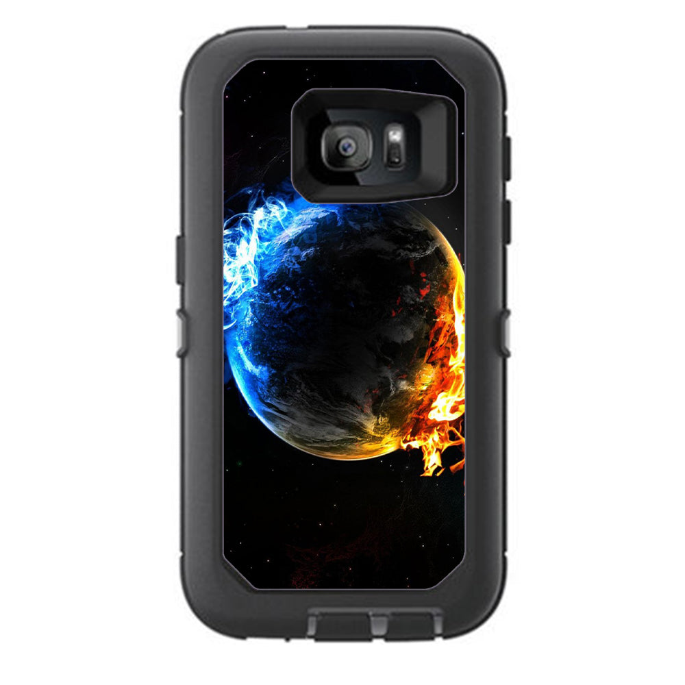  Fire Water Earth Scene Otterbox Defender Samsung Galaxy S7 Skin