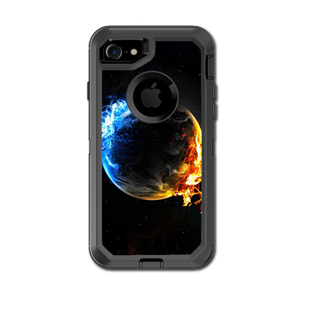  Fire Water Earth Scene Otterbox Defender iPhone 7 or iPhone 8 Skin