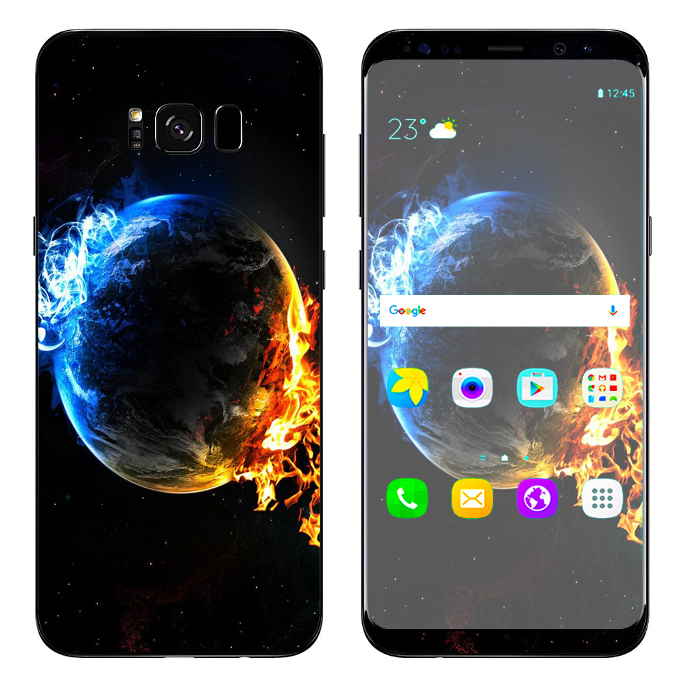  Fire Water Earth Scene Samsung Galaxy S8 Skin