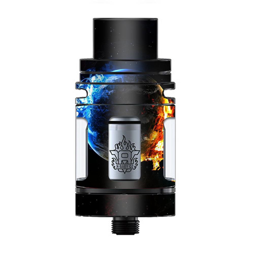  Fire Water Earth Scene TFV8 X-baby Tank Smok Skin