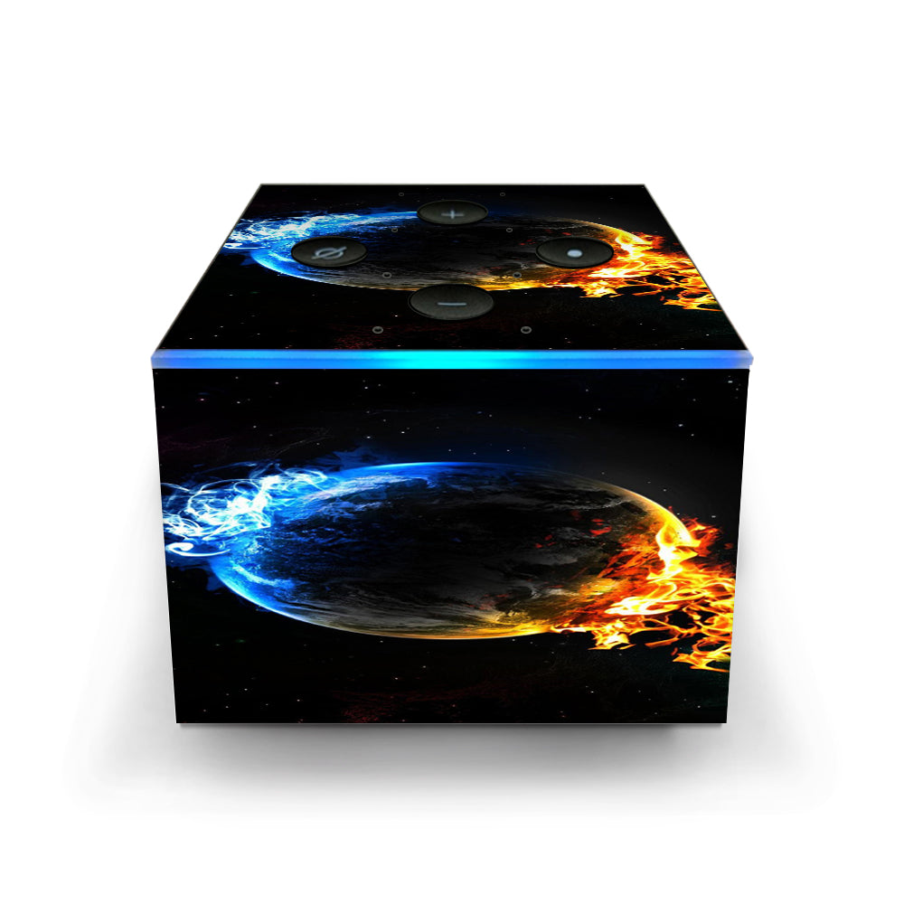  Fire Water Earth Scene Amazon Fire TV Cube Skin