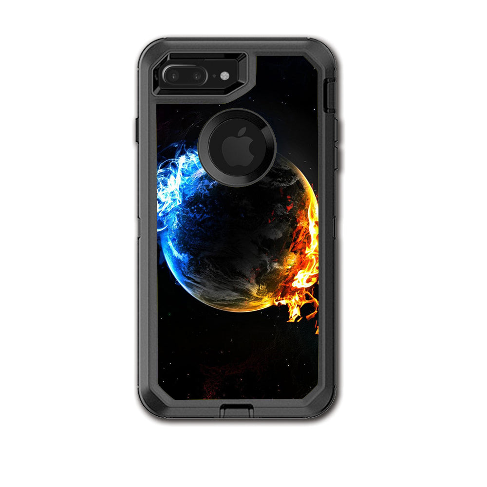  Fire Water Earth Scene Otterbox Defender iPhone 7+ Plus or iPhone 8+ Plus Skin