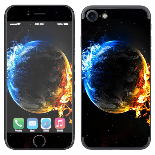  Fire Water Earth Scene Apple iPhone 7 or iPhone 8 Skin