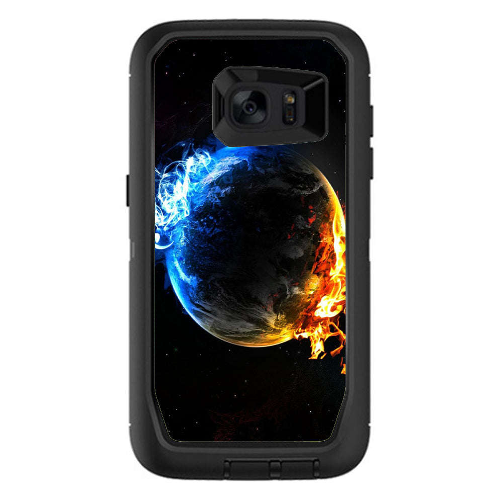  Fire Water Earth Scene Otterbox Defender Samsung Galaxy S7 Edge Skin