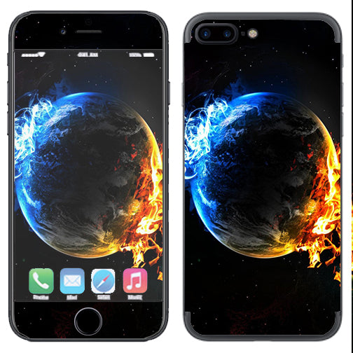  Fire Water Earth Scene Apple  iPhone 7+ Plus / iPhone 8+ Plus Skin
