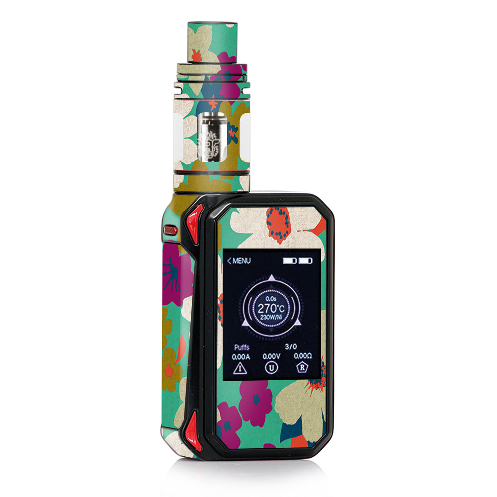  Vintage Flowers Daisy Print Smok G-priv 2 Skin