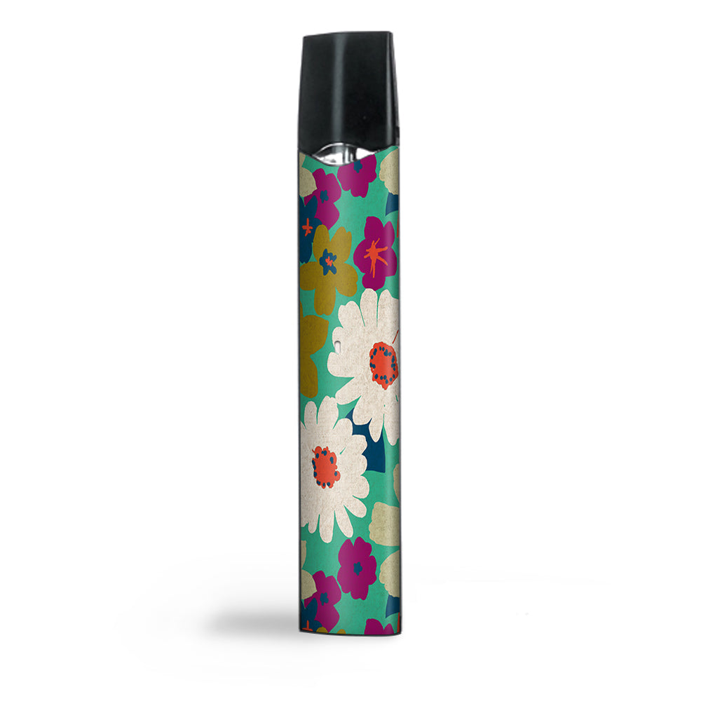  Vintage Flowers Daisy Print Smok Infinix Ultra Portable Skin