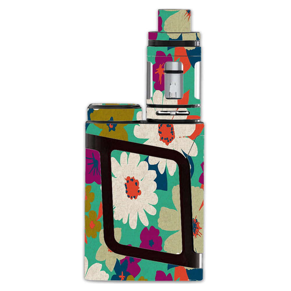 Vintage Flowers Daisy Print Smok Alien AL85 Skin