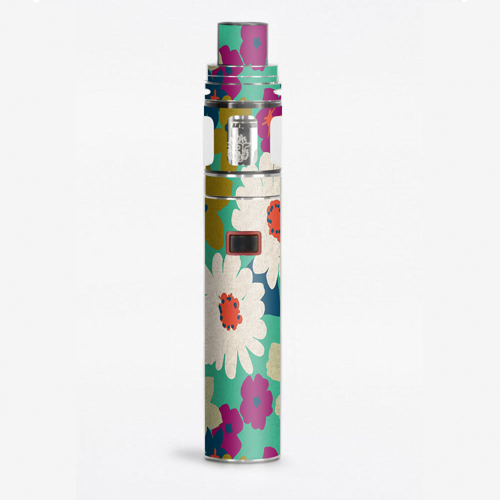  Vintage Flowers Daisy Print Smok Stick X8 Skin