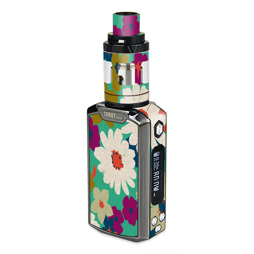  Vintage Flowers Daisy Print Vaporesso  Tarot Nano Skin