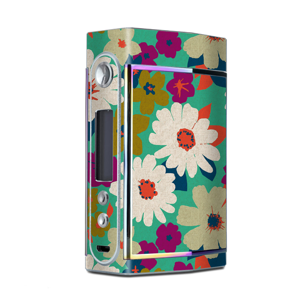  Vintage Flowers Daisy Print Too VooPoo Skin