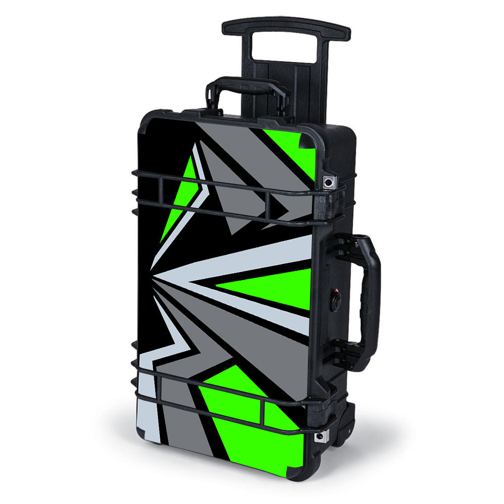  Triangle Pattern Green Grey Pelican Case 1510 Skin