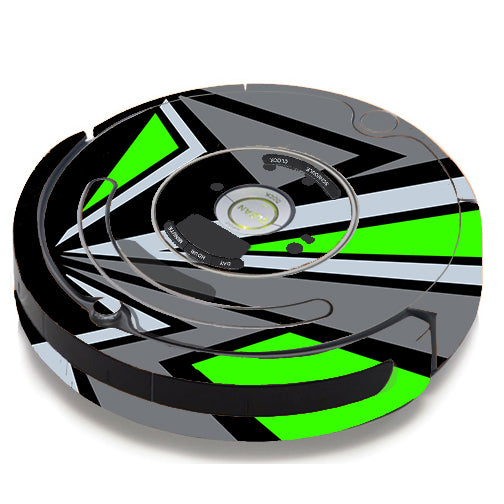  Triangle Pattern Green Grey iRobot Roomba 650/655 Skin