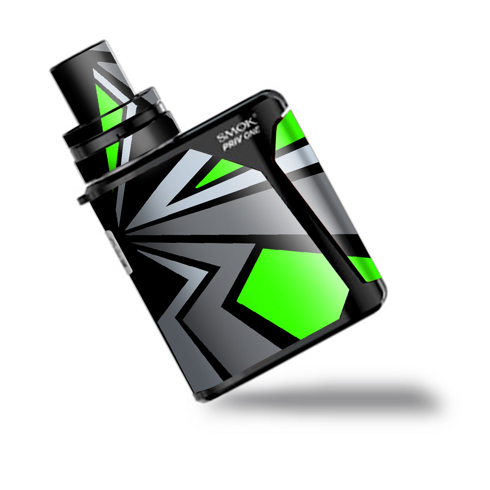  Triangle Pattern Green Grey Smok Priv One Skin