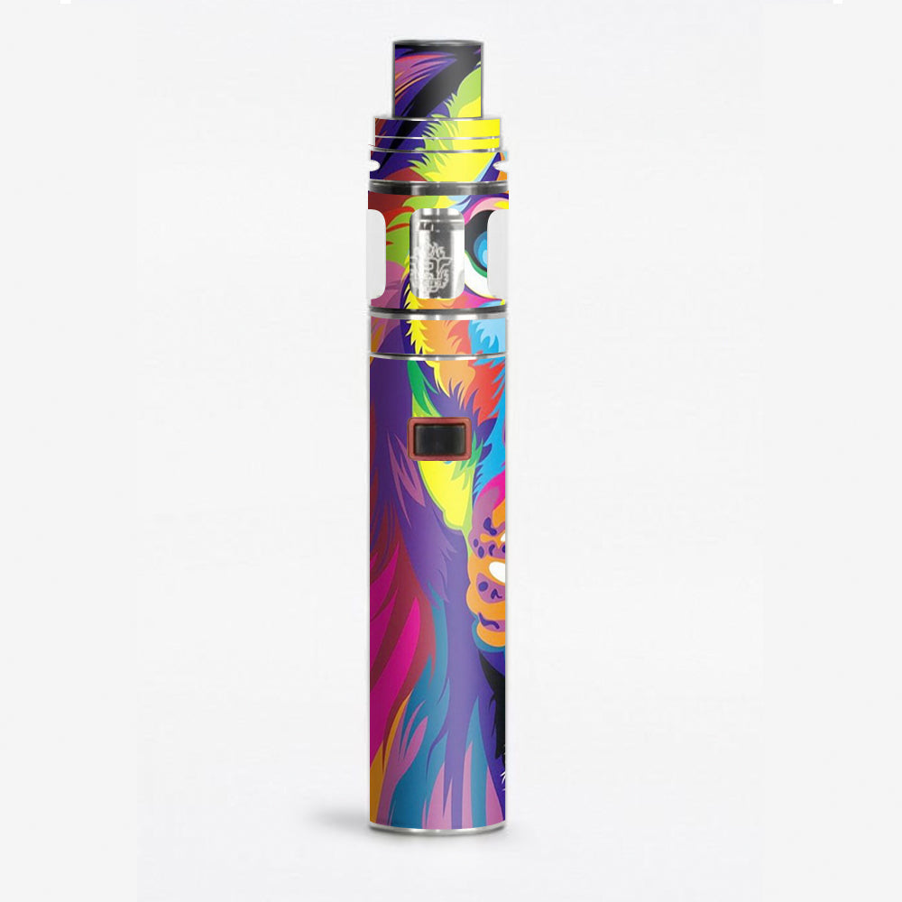  Colorful Lion Abstract Paint Smok Stick X8 Skin