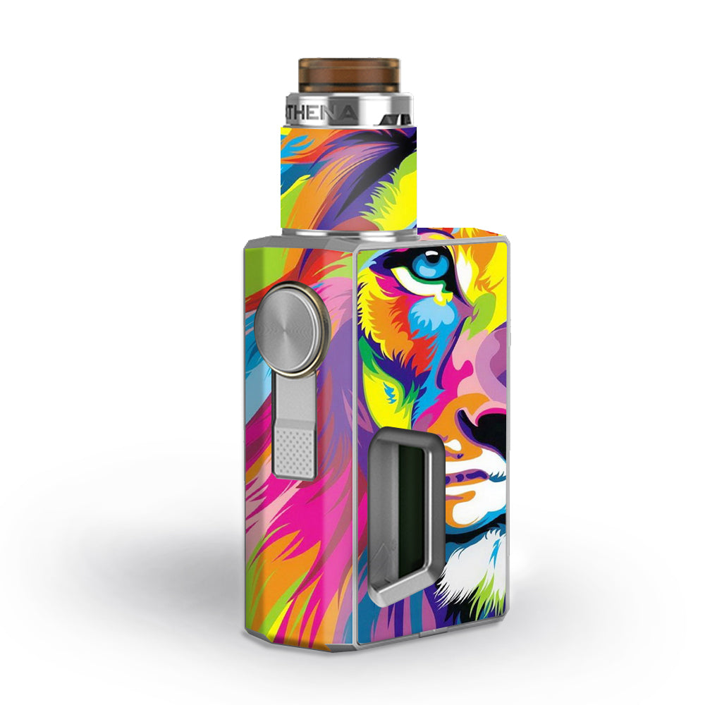  Colorful Lion Abstract Paint Geekvape Athena Squonk Skin