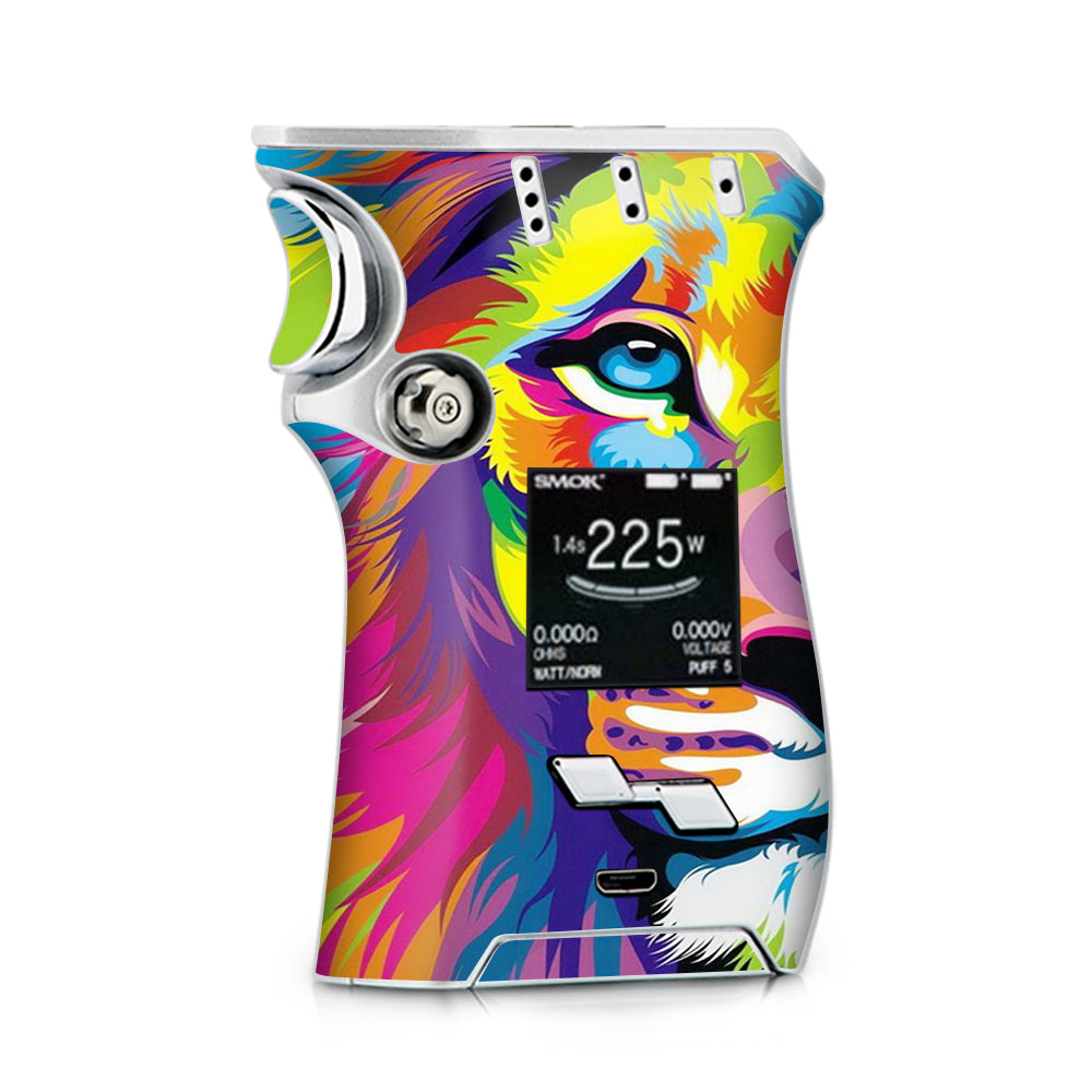  Colorful Lion Abstract Paint Smok Mag kit Skin
