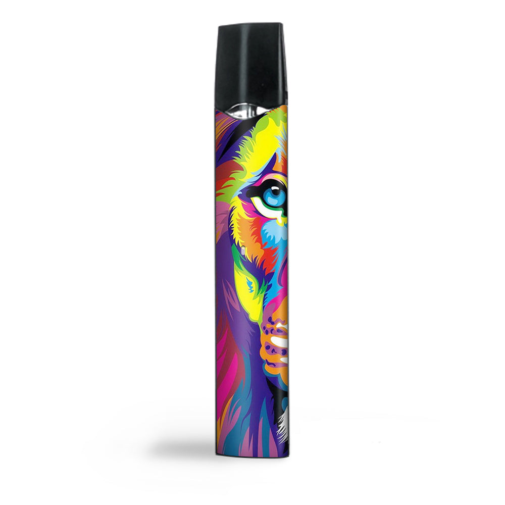  Colorful Lion Abstract Paint Smok Infinix Ultra Portable Skin