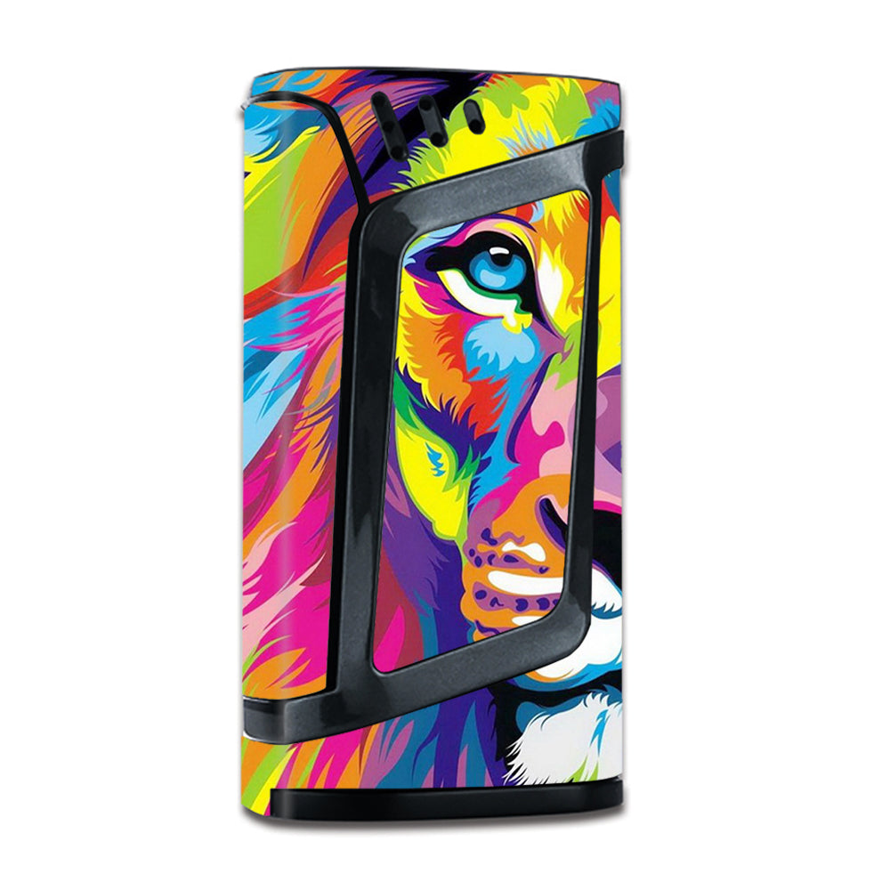  Colorful Lion Abstract Paint Smok Alien 220W Skin