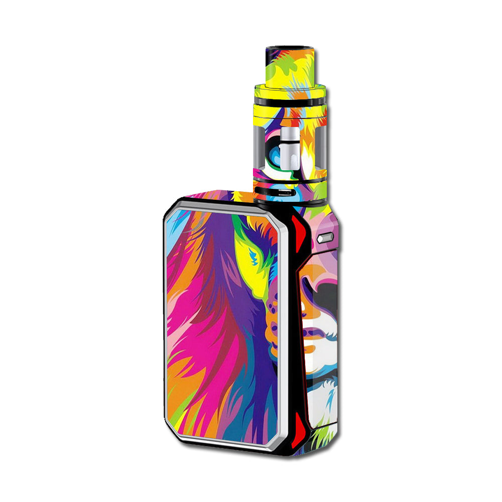  Colorful Lion Abstract Paint Smok G-Priv 220W Skin