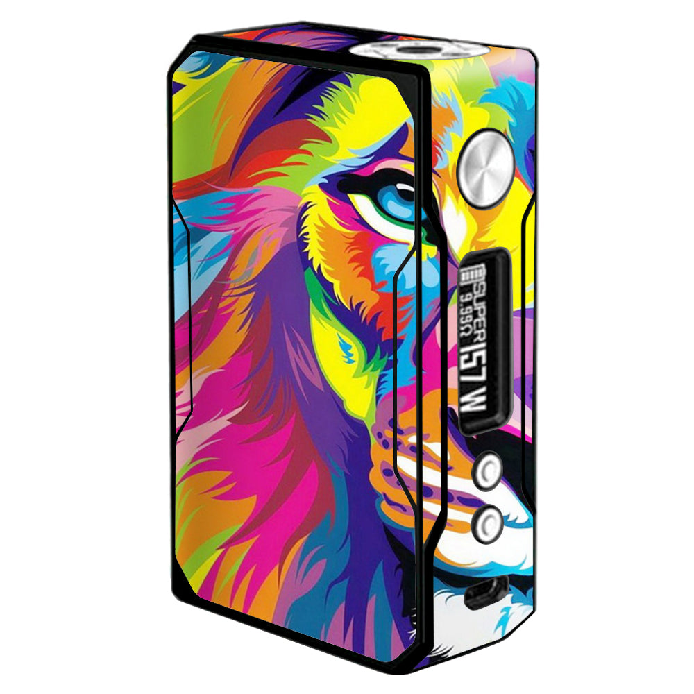  Colorful Lion Abstract Paint Voopoo Drag 157w Skin