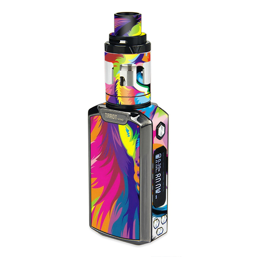  Colorful Lion Abstract Paint Vaporesso  Tarot Nano Skin