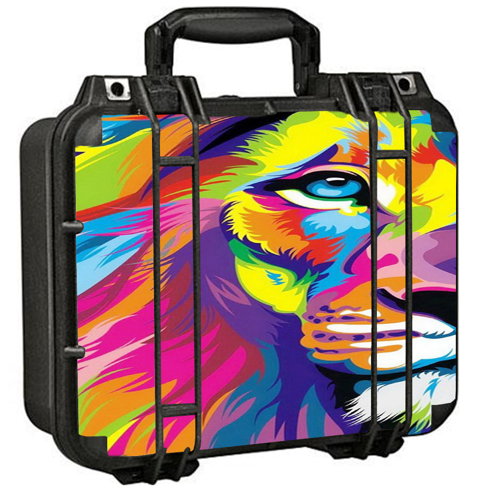 Colorful Lion Abstract Paint Pelican Case 1400 Skin
