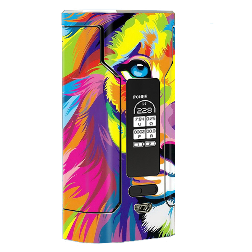  Colorful Lion Abstract Paint Wismec Predator 228 Skin