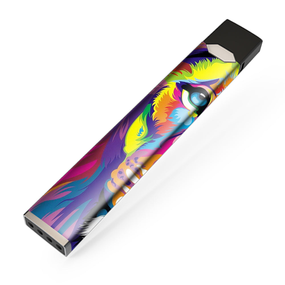  Colorful Lion Abstract Paint JUUL Skin