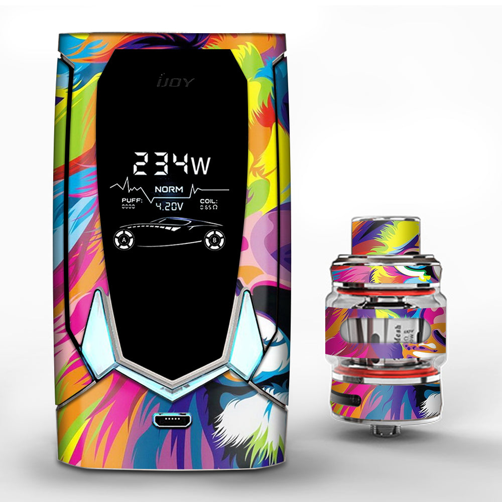  Colorful Lion Abstract Paint iJoy Avenger 270 Skin