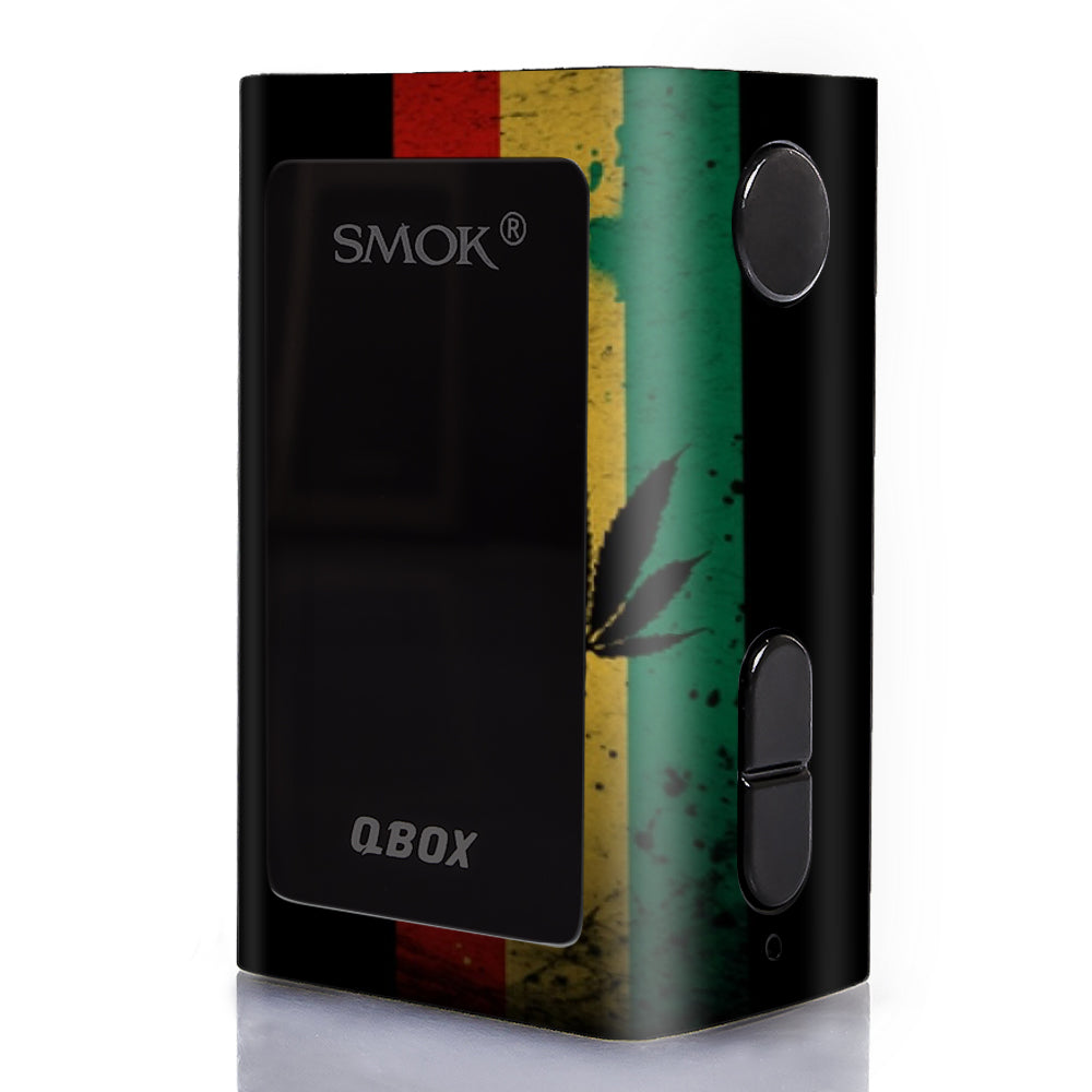  Rasta Weed Pot Leaf Red Smok Q-Box Skin