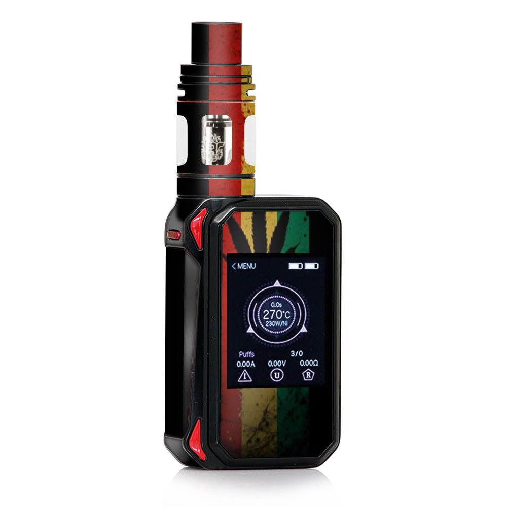  Rasta Weed Pot Leaf Red  Smok G-priv 2 Skin