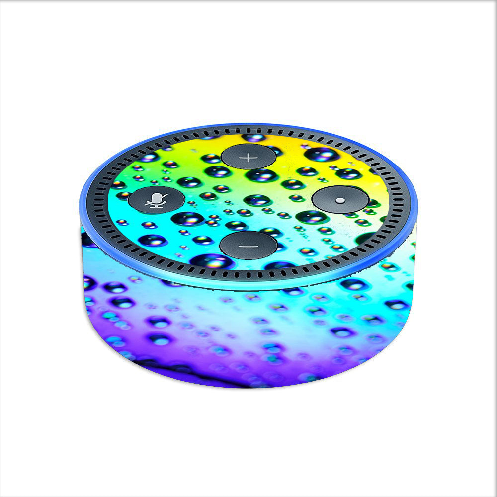  Rainbow Water Drops Amazon Echo Dot 2nd Gen Skin