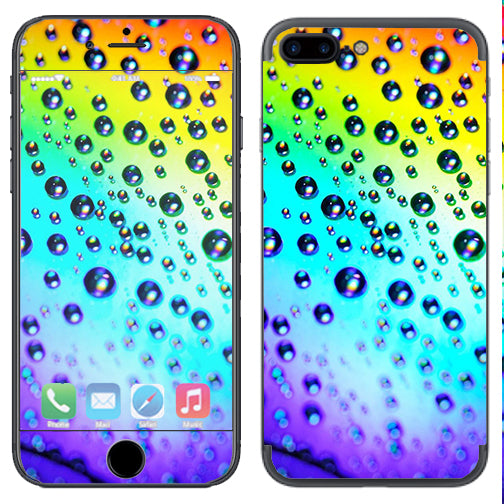  Rainbow Water Drops Apple  iPhone 7+ Plus / iPhone 8+ Plus Skin