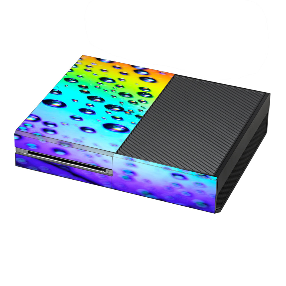  Rainbow Water Drops Microsoft Xbox One Skin