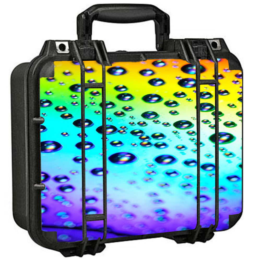  Rainbow Water Drops Pelican Case 1400 Skin