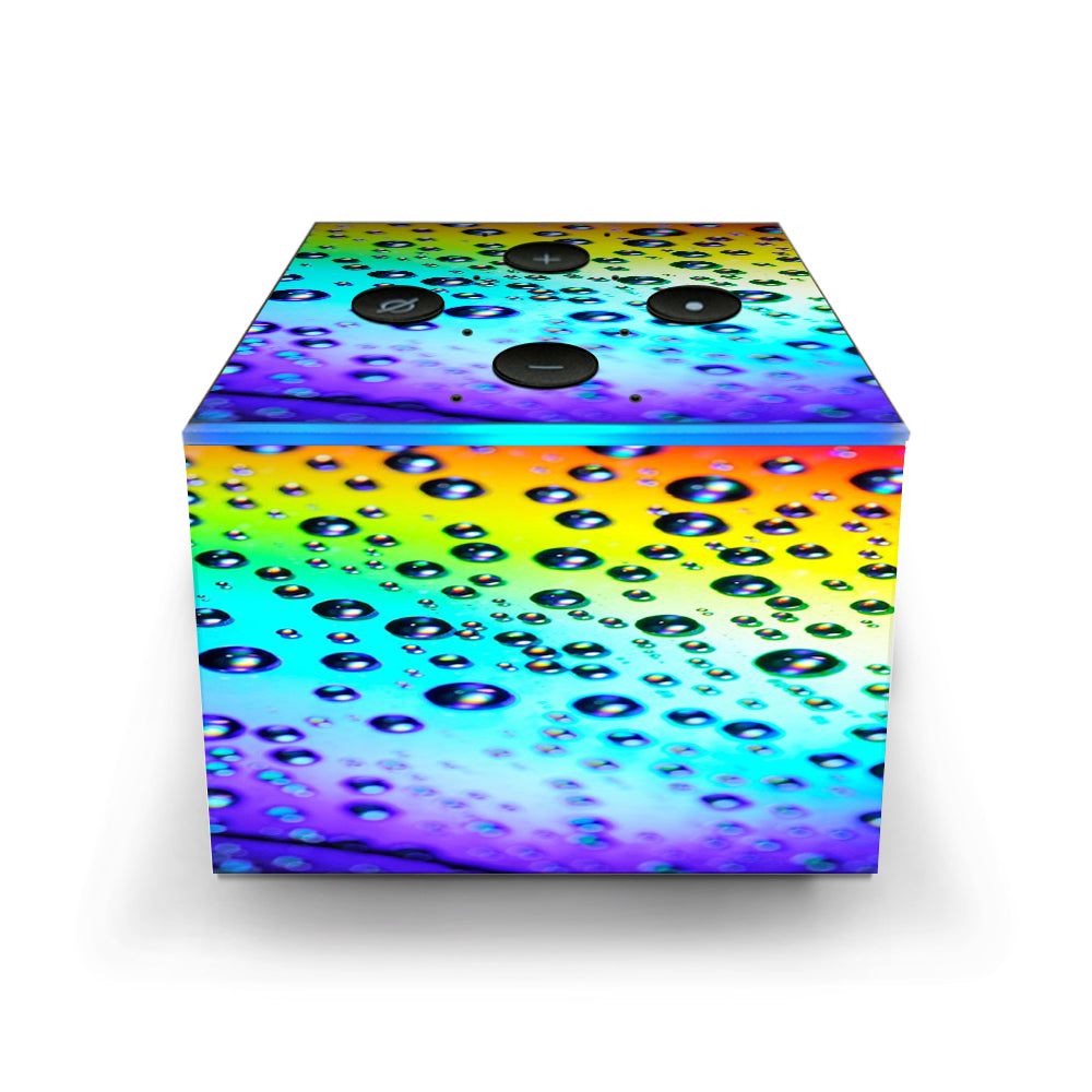  Rainbow Water Drops Amazon Fire TV Cube Skin